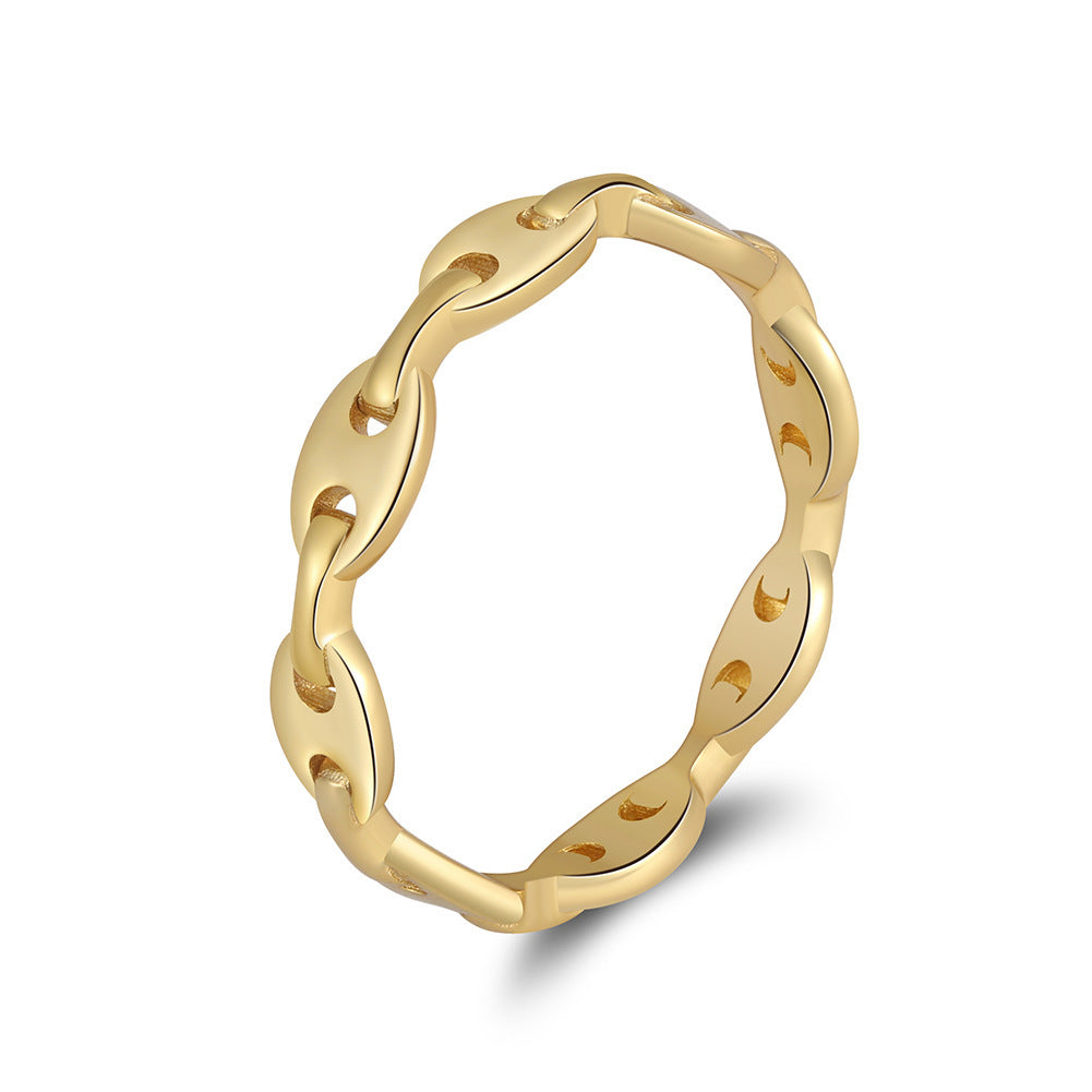 Nose-shaped Double Buckle Ring