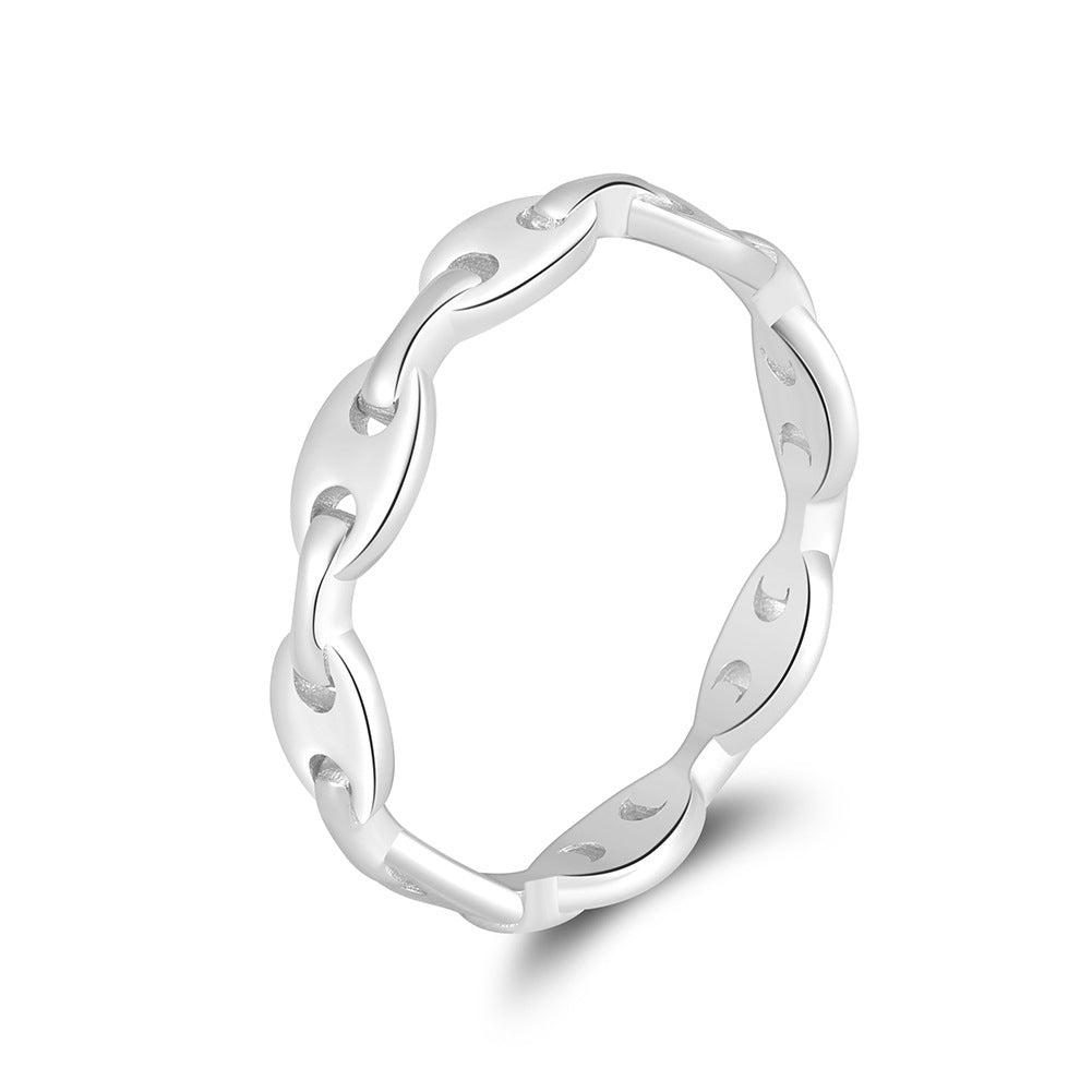 Nose-shaped Double Buckle Ring