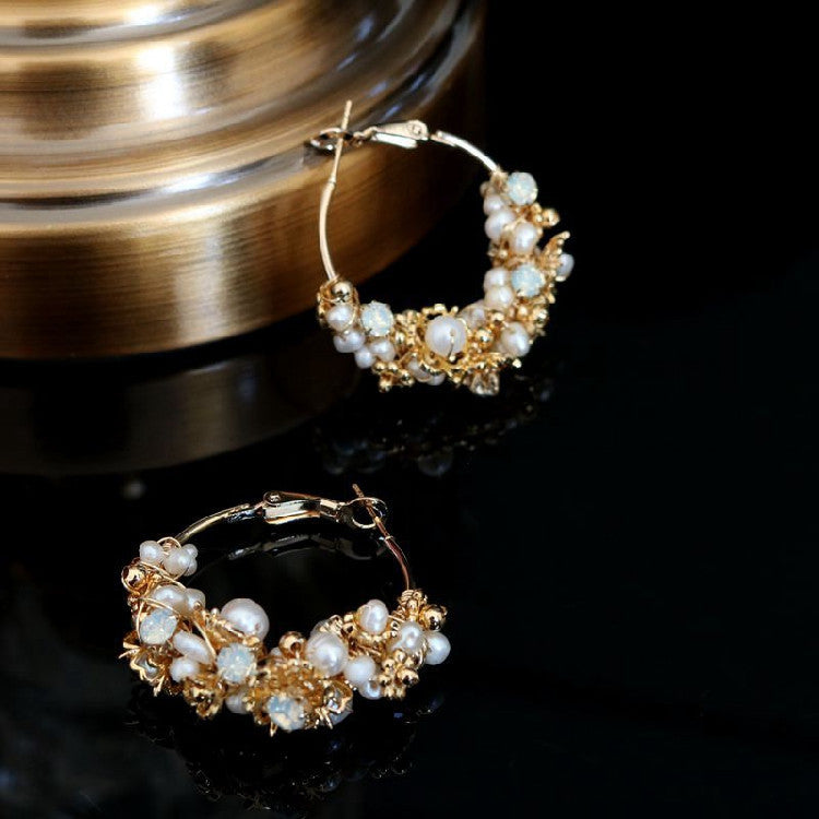 Water Pearl Temperament Earrings