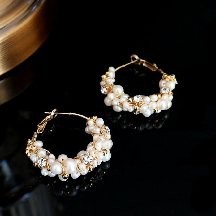 Water Pearl Temperament Earrings