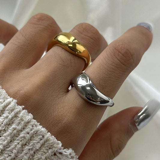 Stainless Steel High-grade Niche Exaggerated Ring